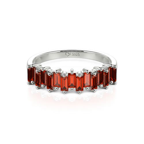Jeulia Emerald Cut Band