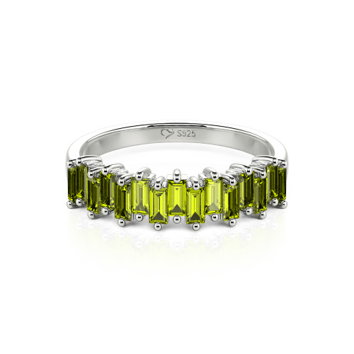 Jeulia Emerald Cut Band