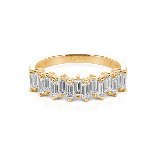 Jeulia Emerald Cut Band