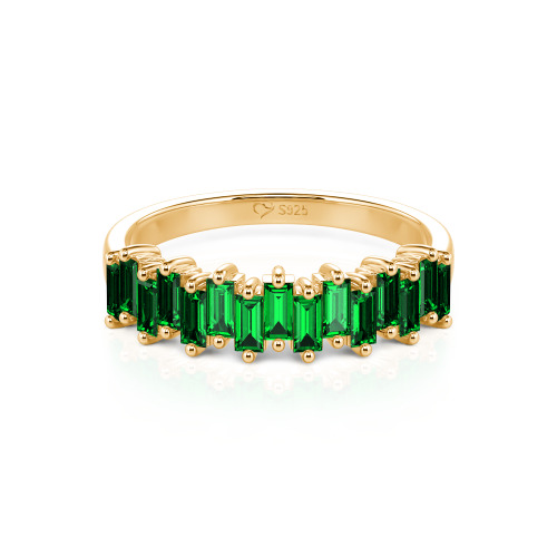 Jeulia Emerald Cut Band
