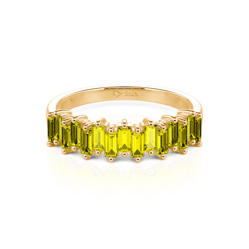 Jeulia Emerald Cut Band