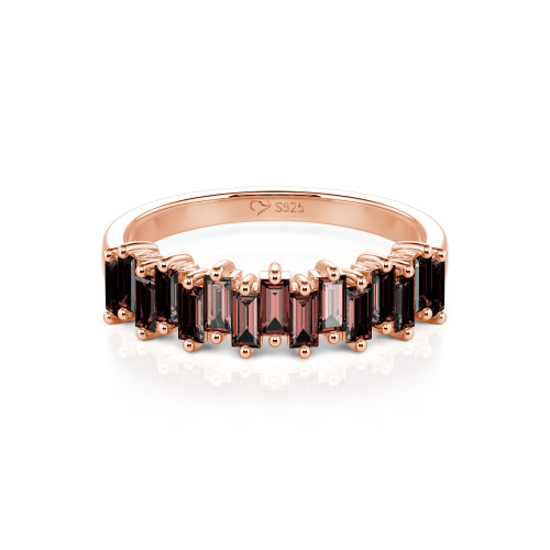 Jeulia Emerald Cut Band