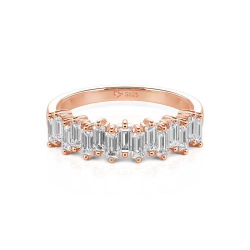 Jeulia Emerald Cut Band