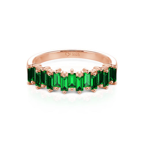 Jeulia Emerald Cut Band