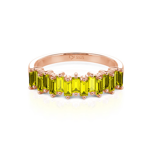 Jeulia Emerald Cut Band