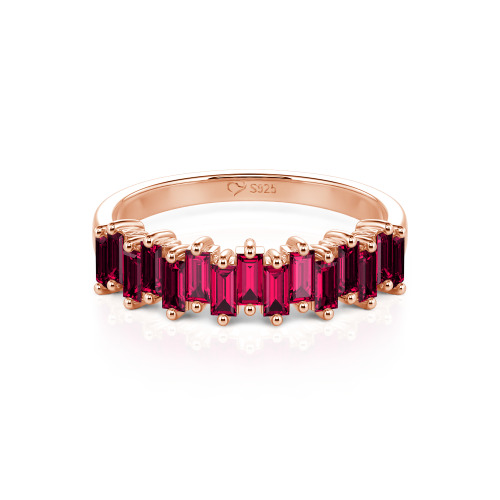 Jeulia Emerald Cut Band