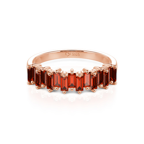 Jeulia Emerald Cut Band