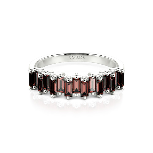 Jeulia Emerald Cut Band