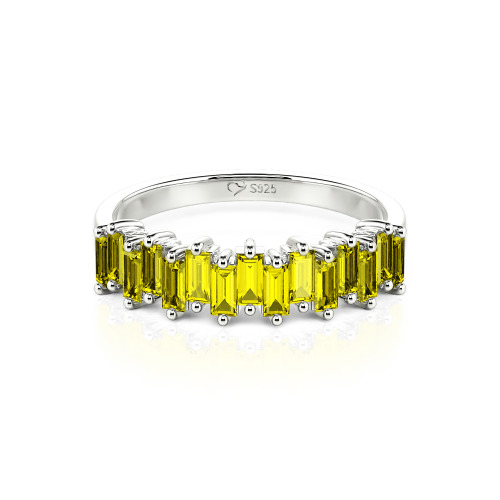 Jeulia Emerald Cut Band
