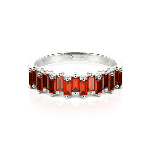 Jeulia Emerald Cut Band