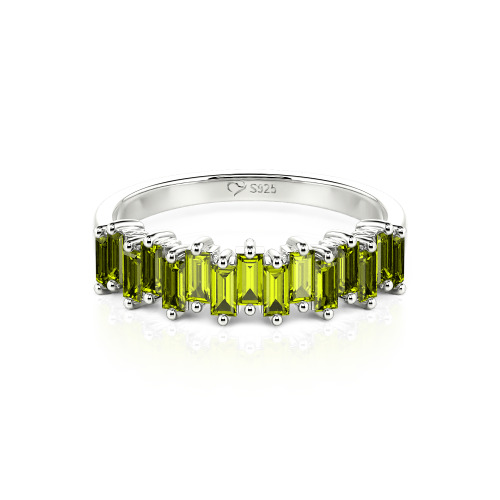 Jeulia Emerald Cut Band