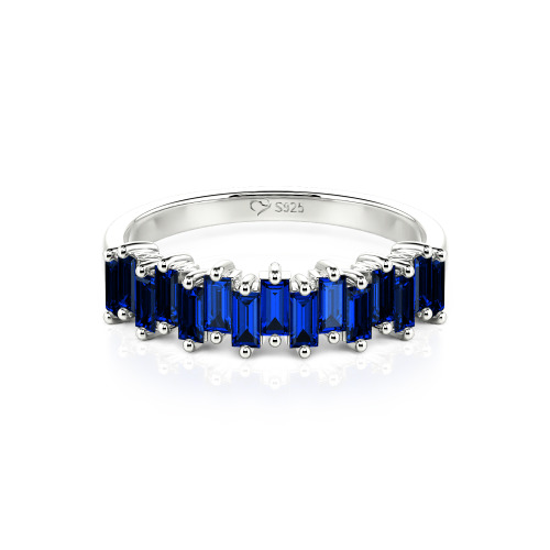 Jeulia Emerald Cut Band