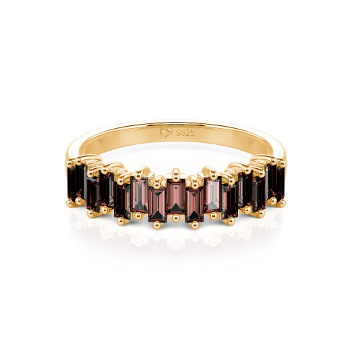 Jeulia Emerald Cut Band
