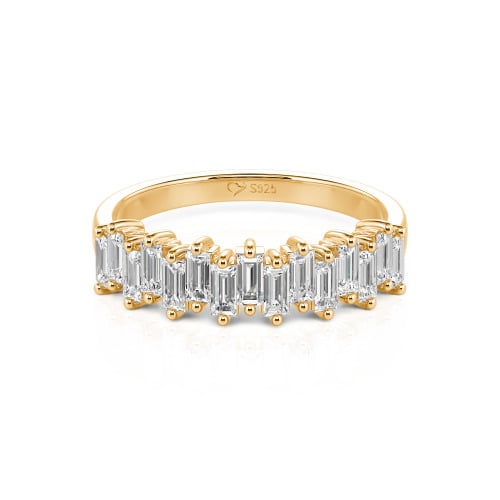 Jeulia Emerald Cut Band