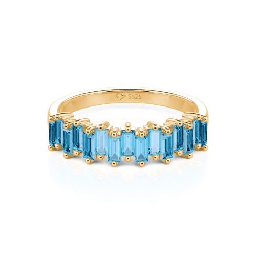 Jeulia Emerald Cut Band
