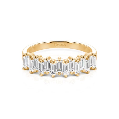 Jeulia Emerald Cut Band