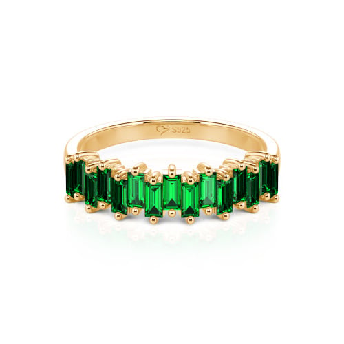 Jeulia Emerald Cut Band