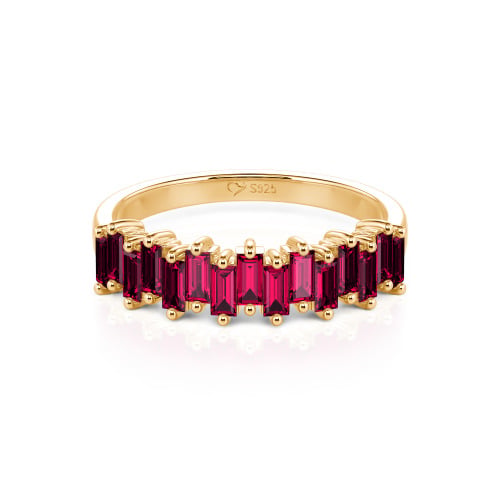 Jeulia Emerald Cut Band