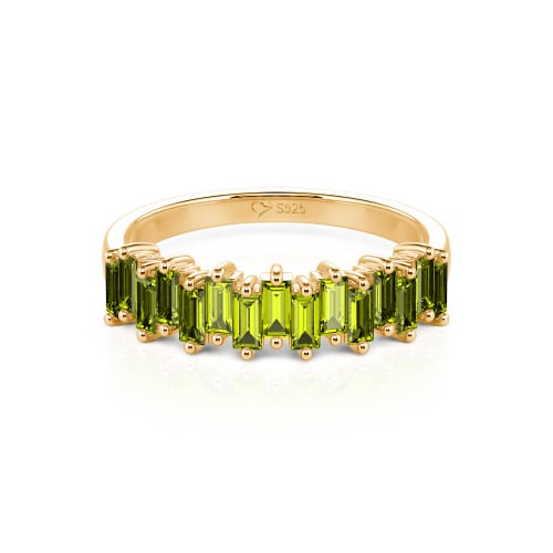 Jeulia Emerald Cut Band