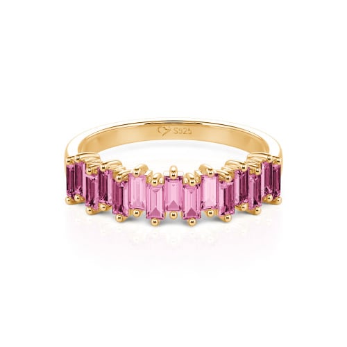 Jeulia Emerald Cut Band