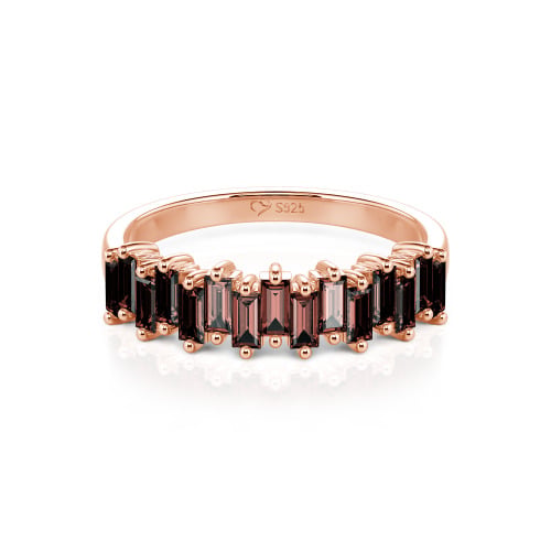 Jeulia Emerald Cut Band