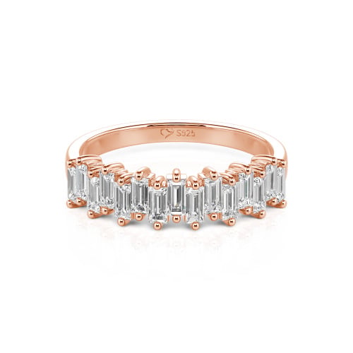 Jeulia Emerald Cut Band