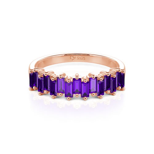 Jeulia Emerald Cut Band