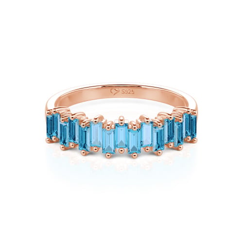 Jeulia Emerald Cut Band