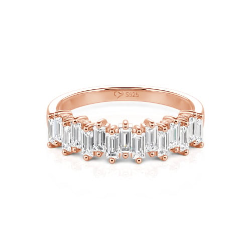 Jeulia Emerald Cut Band