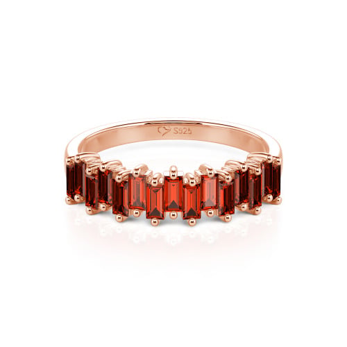 Jeulia Emerald Cut Band