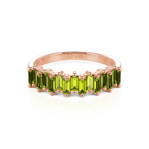 Jeulia Emerald Cut Band