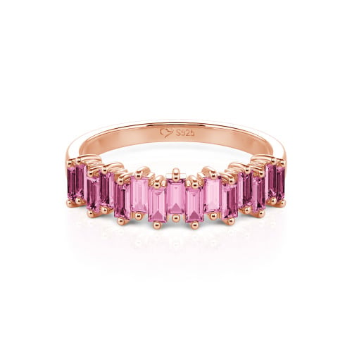 Jeulia Emerald Cut Band