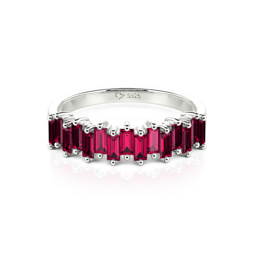 Jeulia Emerald Cut Band