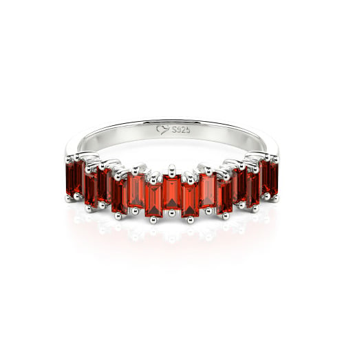 Jeulia Emerald Cut Band