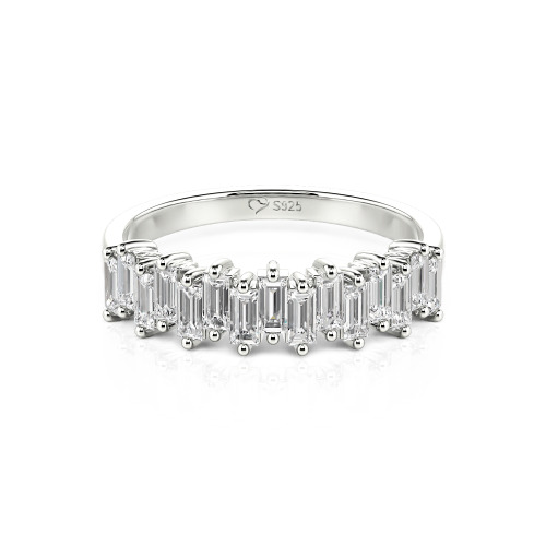 Jeulia Emerald Cut Band