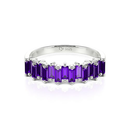 Jeulia Emerald Cut Band