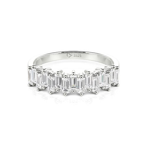 Jeulia Emerald Cut Band