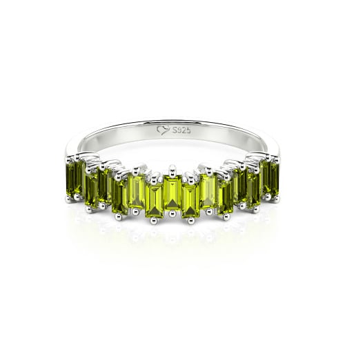 Jeulia Emerald Cut Band