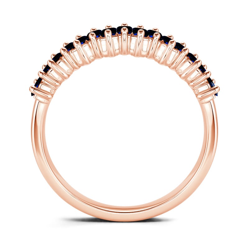 Jeulia Fedine di Fidanzamento con 10K/14K/18K Oro Platino Taglio Smeraldo per Donna