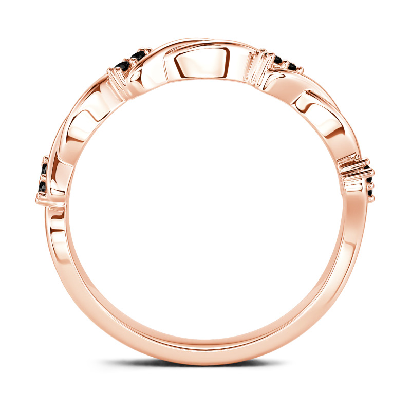 Jeulia Fedine di Fidanzamento con 10K/14K/18K Oro Platino Taglio Rotondo per Donna