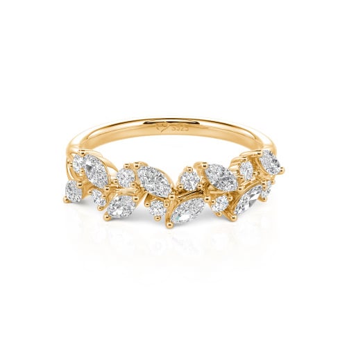 Jeulia Nature Inspired Marquise & Round Cut Band