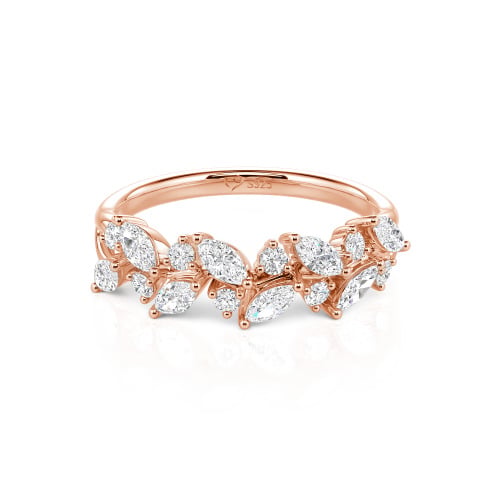 Jeulia Nature Inspired Marquise & Round Cut Band