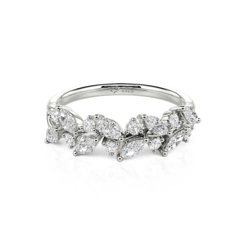 Jeulia Nature Inspired Marquise & Round Cut Band