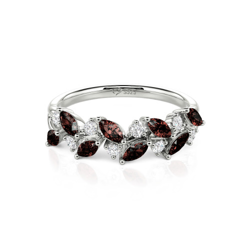 Jeulia Nature Inspired Marquise & Round Cut Band
