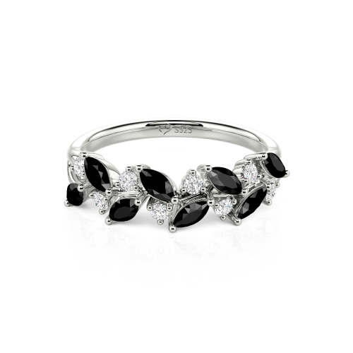 Jeulia Nature Inspired Marquise & Round Cut Band