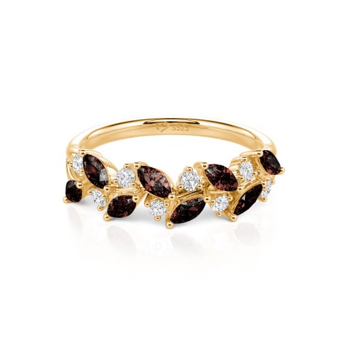 Jeulia Nature Inspired Marquise & Round Cut Band
