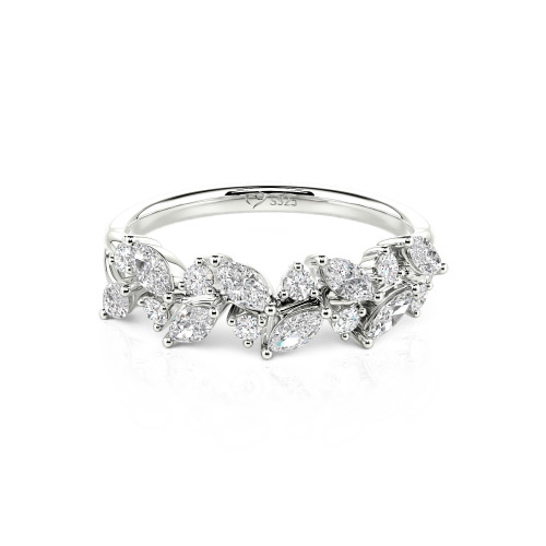Jeulia Nature Inspired Marquise & Round Cut Band