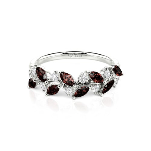 Jeulia Nature Inspired Marquise & Round Cut Band