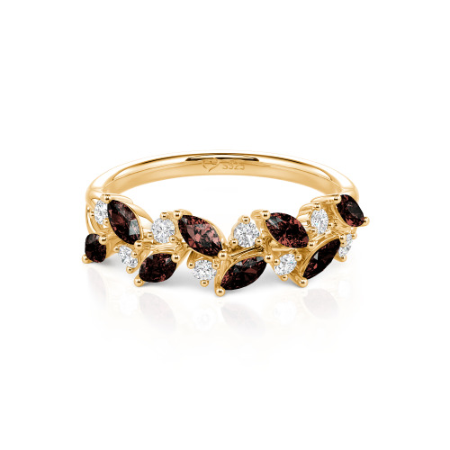 Jeulia Nature Inspired Marquise & Round Cut Band