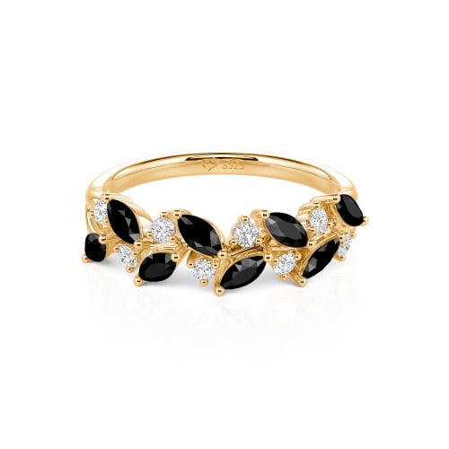Jeulia Nature Inspired Marquise & Round Cut Band